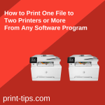 How to print one files to two printers or more from any software