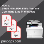 Print PDF's on the command line, print on demand