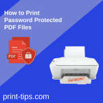 How to print password protected pdf files hack with google drive