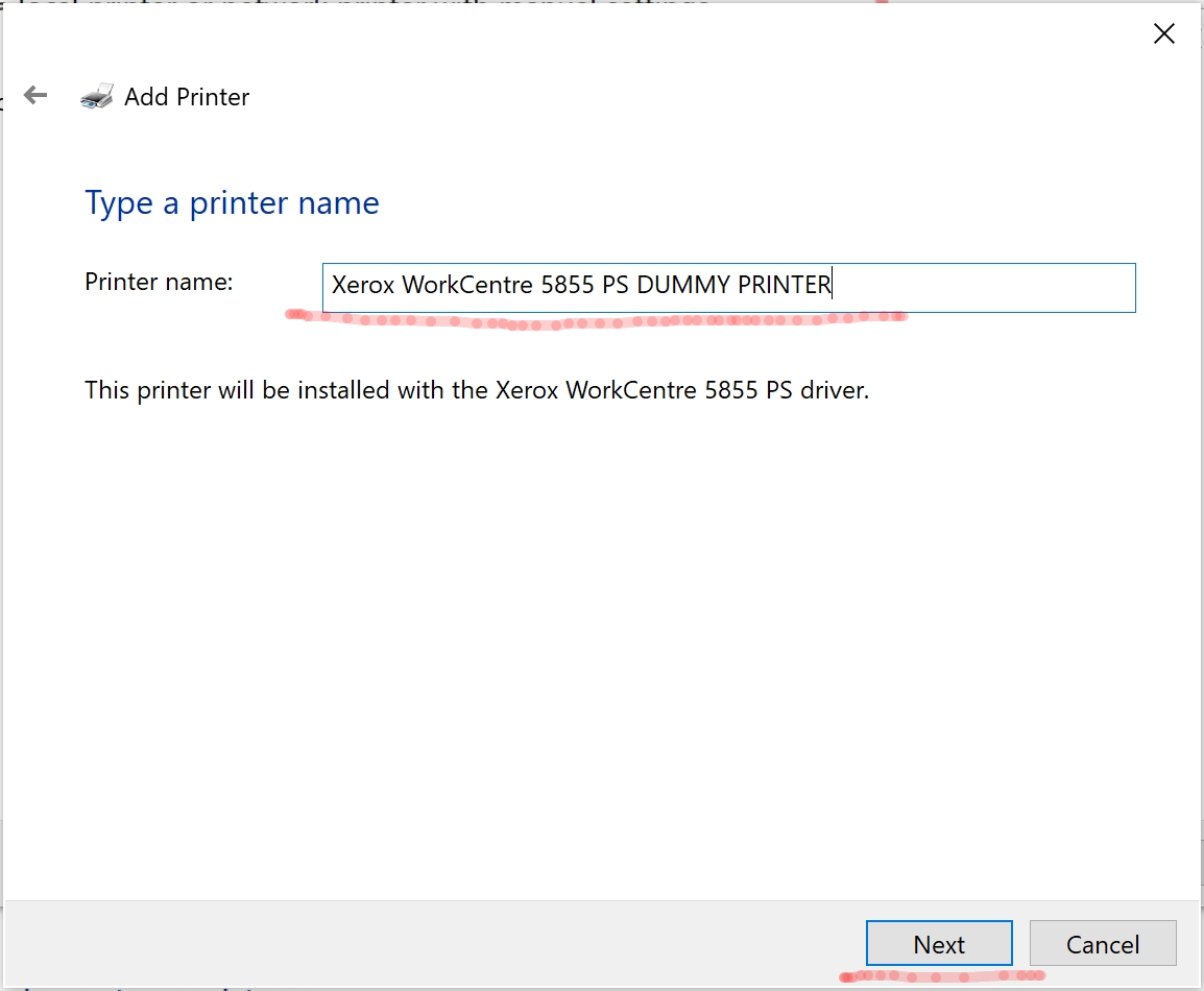 How to name your printer for redirection