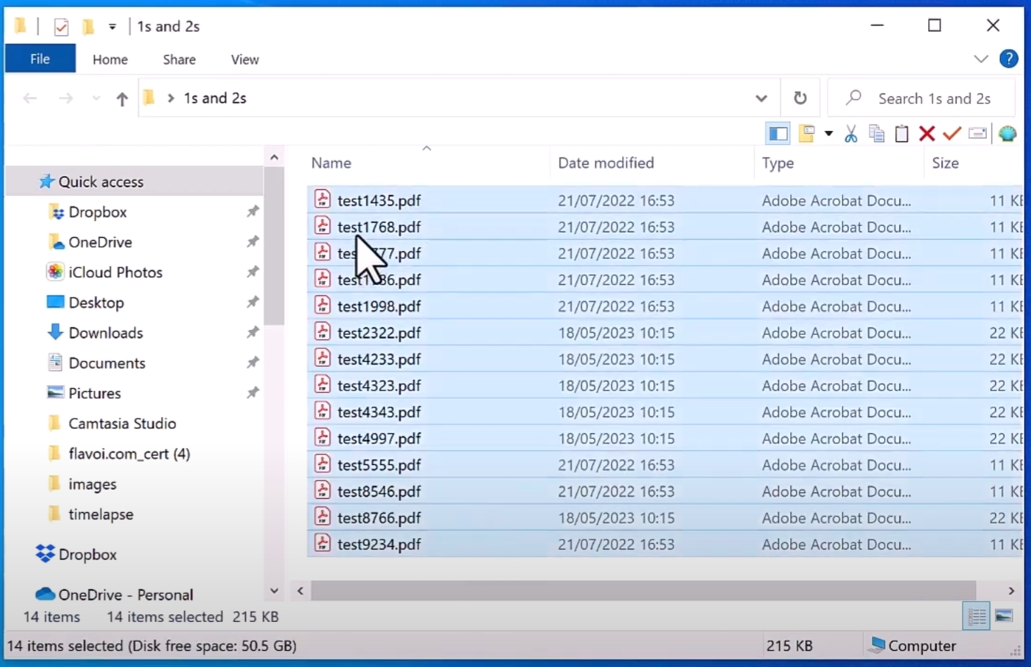 Batch print files in page count order - select files